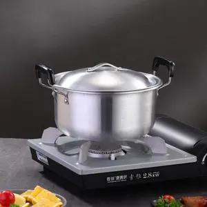 Peralatan Masak Praktis dan Ringan, Peralatan Masak Panci Masak Aluminium Kualitas Tinggi Cantik dengan Ukuran Yang Berbeda