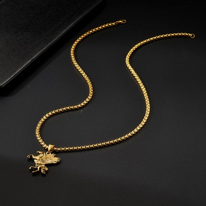 <span class=keywords><strong>Collier</strong></span> Pendentif <span class=keywords><strong>Personnalisé</strong></span> <span class=keywords><strong>Cheval</strong></span> du Zodiaque Tendance pour Homme – Logo Personnalisable – Meilleure Vente - Product Image 5