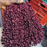 Extensiones de Cabello Humano Virgen Vietnamita Crudo SDD, Paquetes de Cabello Rizado Pixie, Doble Trama, Dropshipping, Cutícula Alineada