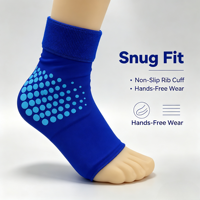 Manchon de compression 3D en gel réutilisable pour pied et cheville, thérapie chaud-froid pour soulager les gonflements et la douleur