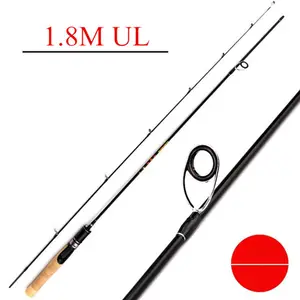 <span class=keywords><strong>Canne</strong></span> à pêche Spinning et Casting ultralégère avec poignée en liège, vente en gros, 1.68, 1.8, 1.98 - Product Image 1