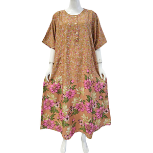 Experience ultimate comfort with the LD Abaya Short Sleeves, breathable loungewear sleepwear perfect for casual relaxation - Product Image 1