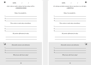 Tùy chỉnh vải lanh bìa cứng lòng biết ơn Tạp Chí cho hạnh phúc hơn tích cực khẳng định undated hướng dẫn hàng ngày kế hoạch - Product Image 2