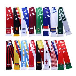 Bufanda de Fútbol de Poliéster con Logotipo Personalizado, Tejido Jacquard, Impresión Digital, Duradera y Transpirable para Promociones del Día Nacional - Product Image 1