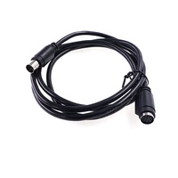 Runder MINI-DIN-Steckverbinder 8-polig Stecker auf Buchse Adapterkabel Stecker-Buchse-Konverter SPS-Anwendung Abgeschirmt Länge 1,5 Meter