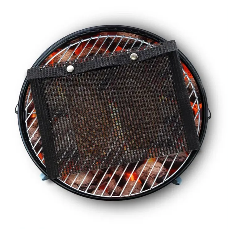 Non-stick Mesh Bakken Grill Tas Voor Outdoor Groente Barbecue