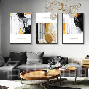 Peintures à l'huile abstraites de paysages, <span class=keywords><strong>pour</strong></span> <span class=keywords><strong>toile</strong></span>, 3D, décoration murale en métal, maison, haute qualité, grande, offre spéciale - Product Image 5