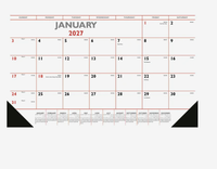 Calendarios de Escritorio Personalizados con Logotipo Impreso y Esquinas de Vinilo 2026, Regalo Promocional Mensual, Obsequio Empresarial al por Mayor