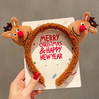 Père Noël Jour Mignon Noël Renne En Peluche Bonhomme De Neige Enfants Unisexe Bandeau Cheveux Accessoires Vacances Performance Chapeaux