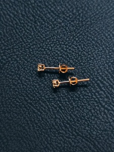 14K Gold Women's Trendy Lab Grown Diamond Bezel Setting <b>Earrings</b> | Handmade <b>Fine</b> Jewelry | RIZTA JEWELS Gift & Party Occasion - Product Image 4