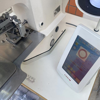 Máquina de coser overlock industrial automática de doble cabezal y cama plana, con pie de arrastre computarizado, de alta velocidad y accionamiento directo RN-430DX2