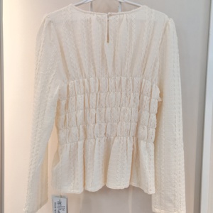 Camicetta da <span class=keywords><strong>donna</strong></span> elegante a manica lunga alla moda camicetta da <span class=keywords><strong>donna</strong></span> in <span class=keywords><strong>Chiffon</strong></span> estiva ampia in <span class=keywords><strong>Chiffon</strong></span> dal Design Patchwork di pizzo - Product Image 2