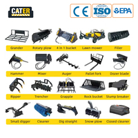 Ventes d'usine chinoise Chargeuse sur chenilles à couple de levage élevé Mini chargeuse à chenilles à direction par glissement Matériel de terrassement avec accessoire