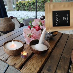 Cire de sable perlée pour bougies avec logo personnalisé, cire de sable de palme végétale pour bougies de décoration de mariage - Product Image 4