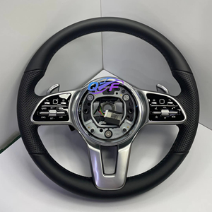 Volant en fibre de carbone pour <span class=keywords><strong>Mercedes</strong></span>-Benz Classe C, E, S, G, V, C63, A45, E43, GLC, GLE, <span class=keywords><strong>CLA</strong></span>, W205, W223, W213, W206, W211, W207, W222, W219, <span class=keywords><strong>AMG</strong></span> GT - Product Image 1