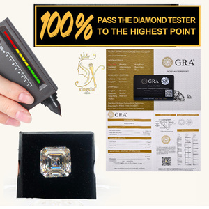 ผ่าน<span class=keywords><strong>เพชร</strong></span>ทดสอบ GRA ได้รับการรับรองอัญมณีหลวมคุณภาพสูง Asscher ตัด D สี<span class=keywords><strong>ขาว</strong></span> VVS Moissanite หิน - Product Image 3