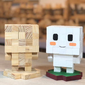 Kit d'assemblage de lapin bricolage en bois naturel fabrication modèle jouet pour enfants artisanat éducatif pour enfants - Product Image 4