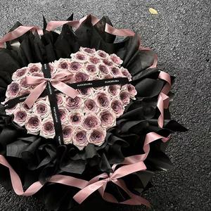 Vente en gros de haute qualité violet mères saint valentin bouquet de fleurs cadeau longue durée immortel infini éternel pour toujours rose - Product Image 1