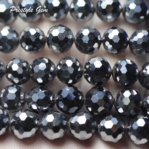 도매 테라헤르츠 커팅 6mm & 8mm & 10mm 라운드 건강 에너지 원석 비즈, 주얼리 제작 디자인용 - Product Image 3