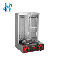 Machine à shawarma au gaz professionnelle à prix avantageux, mini-grill et coupe-shawarma