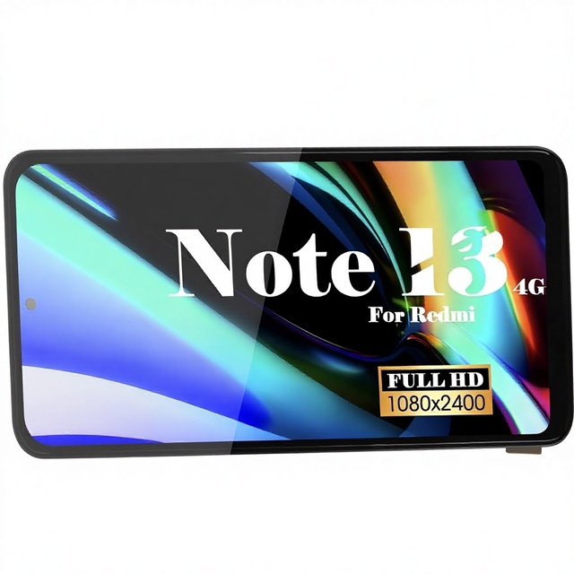 Mobile Phone Lcds For Redmi Note 13 4G LCD Screen Replacement Kit 23129RAA4G 23124RA7EO 23129RA5FL (Black Without Frame)