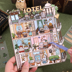 Autocollants de scène de la série Magician's Apprentice, en PET de haute qualité pour scrapbooking et loisirs créatifs, commande en gros - Product Image 6