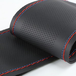 Cubierta para volante de coche antideslizante Auto Stitch Protector de volante Universal vehículo decoración Interior - Product Image 3