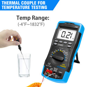 <span class=keywords><strong>HP</strong></span>-770K HoldPeak, un multimètre d'analyseur de moteur automobile robuste, alimenté par batterie, tenu dans la main, protégé par la sécurité, 6000 comptes. - Product Image 4