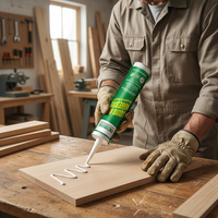 Colle liquide adhésive imperméable à séchage rapide haute résistance pour bois, carrelage et revêtements de sol intérieurs et extérieurs