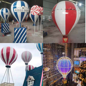 Luces Navideñas LED Personalizadas <span class=keywords><strong>Lucas</strong></span> De Navidad, Motivo 3D de Globo Aerostático Iluminado, Decoración Navideña Comercial Preiluminada - Product Image 3