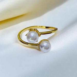 Base para Anillo de Plata S925 10617, Accesorios para Perlas DIY con Tecnología de Incrustación de Garra Redonda de 10-12 mm, Joyería de Plata Elegante - Product Image 4