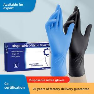 Gants en nitrile résistants aux acides et aux alcalis, résistants à l'huile, de qualité alimentaire, jetables, non stériles, à texture lisse, pour le commerce extérieur - Product Image 5