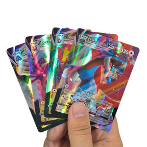 Offre Spéciale 100Pcs <span class=keywords><strong>VMAX</strong></span> Rare Pokemoned Cards Set Cartes à collectionner pour la collecte et la bataille - Product Image 4