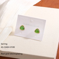 Boucles d'oreilles clous fleur en acier inoxydable plaqué or 18 carats, résistantes au ternissement, étanches et tendance, pour femme, vente en gros, idée cadeau