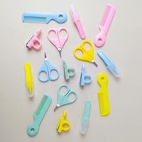 Kit de soins pour bébé en plastique Durable professionnel 5 pièces ensemble de manucure coupe-ongles avec des options multicolores pour les soins personnels des enfants de bébé