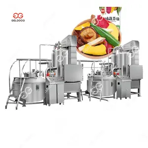 Freidora al vacío de Chips de cebolla y plátano, máquina comercial para freír pollo y cerdo, pies delanteros
