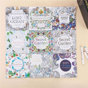 Carnet de croquis moderne multifonction imprimé Secret Garden pour adultes, livre de coloriage de méditation, anti-stress, pour étudiants - Product Image 3
