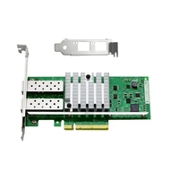 Tarjeta Adaptadora de Red Ethernet de Doble Puerto SFP de 10 Gigabit 10GBe X520-DA2 para Servidor Intel