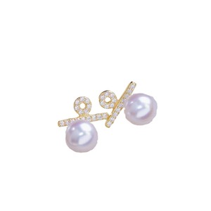 Accesorios de Plata S925 para DIY con Perlas, Bandeja Vacía para Perlas Redondas de 7-9mm, Pendientes Modernos 22289 - Product Image 5