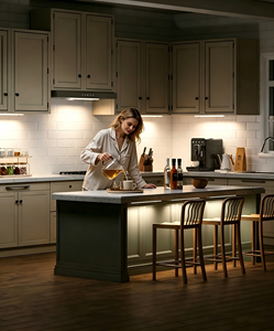 New Private Model <b>Usb</b> Rechargeable 5CTT Adjustable and Brightness Dimmable Motion Sensor Kitchen Under Led Cabinet Light - Product Image 6