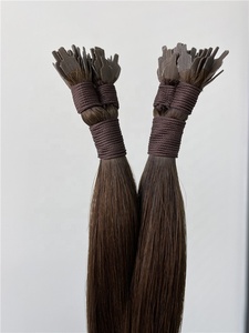 Greathairgroup Nouveau produit Extensions de cheveux plats et collants en forme de ventilateur russe Remy Hair Super Double Drawn Ends - Product Image 2