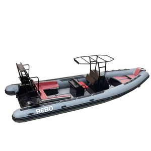 Bateau de pêche rigide de luxe Rhib860 de 28 pieds, bateaux pneumatiques en aluminium Orca/Hypalon avec moteur - Product Image 4
