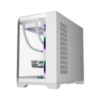 Prix de gros boîtier d'ordinateur atx carte mère 3060 gpu pc support de boîtier 240/360 refroidisseur d'eau avec 10 pièces ventilateurs de boîtier