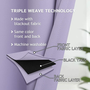 Luce di poliestere spessa automatica blocco isolato finestra termica <span class=keywords><strong>lilla</strong></span> <span class=keywords><strong>tenda</strong></span> oscurante per la casa - Product Image 4