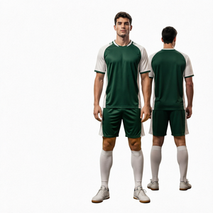 Custom <b>Men's</b> Soccer Uniform Set Football Jersey Shorts <b>Socks</b> Team Sportswear Printed 100% Polyester Anti-UV Breathable Quick Dry - Product Image 1
