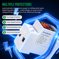 Régulateur de protection numérique réglable pour tension et courant KP2-VAKWH, protecteur intelligent multifonctionnel