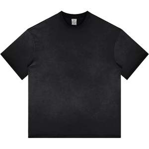 Camiseta Unisex de algodón de peso pesado 2025 para hombre, Camisetas Básicas de manga corta Vintage de gran tamaño, Camisetas Básicas de peso de tela de 230G - Product Image 1