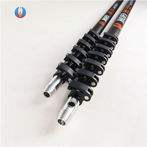 HOFI Poteau télescopique en fibre de carbone personnalisé 2m-22m Nettoyage de toit et systèmes de gouttières Poteau Équipement de lavage de fenêtres - Product Image 1