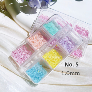 Nuevas Bolas de Acero Plástico de Colores para Decoración de <span class=keywords><strong>Uñas</strong></span> 3D, Tamaños Mixtos, Color Caramelo, Caja Larga de 6 Compartimentos, Venta al por Mayor - Product Image 6