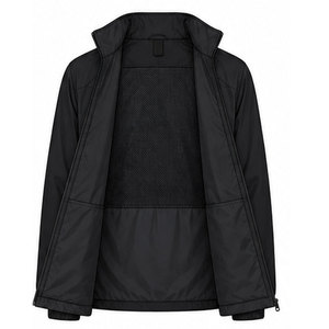 Ventes chaudes : Veste matelassée en toile à capuche pour homme, couleur unie, coupe-vent, fermeture éclair, décontractée, pour l'extérieur, hiver, coupe régulière, polyester, devant zippé - Product Image 6